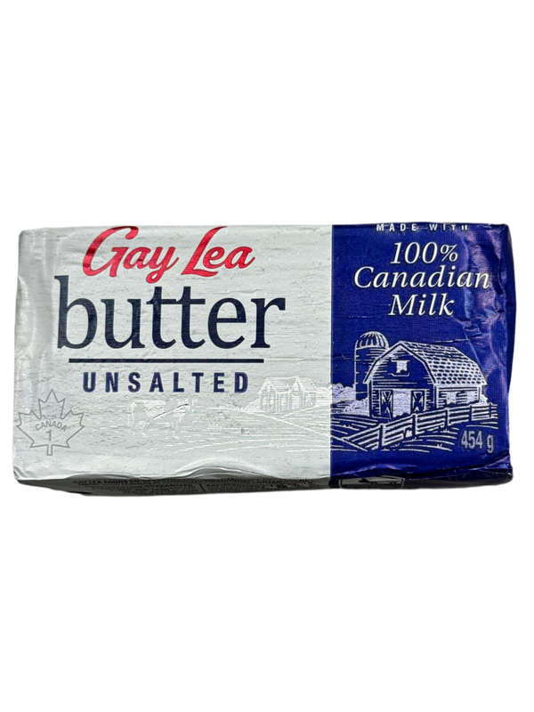 GAY LEA- BUTTER UNSALTED- 454G