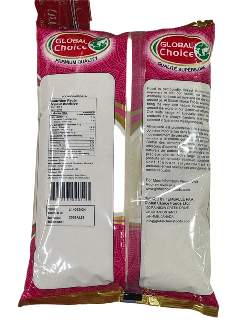 GLOBAL CHOICE - SOOJI COARSE - 4LB