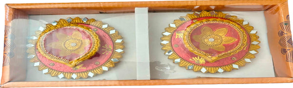 2 pcPlate Diya