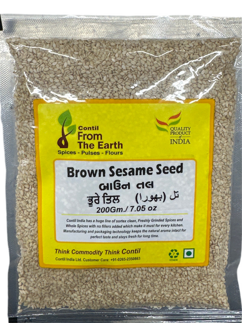 CONTIL FROM THE EARTH - BROWN SESAME SEEDS - 200GM