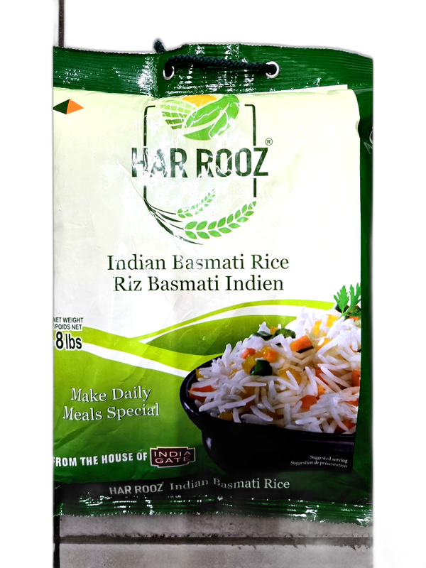 IG31L-INDIAGATE RICE-I.G HAR ROOZ BASMATI RICE 8 LB