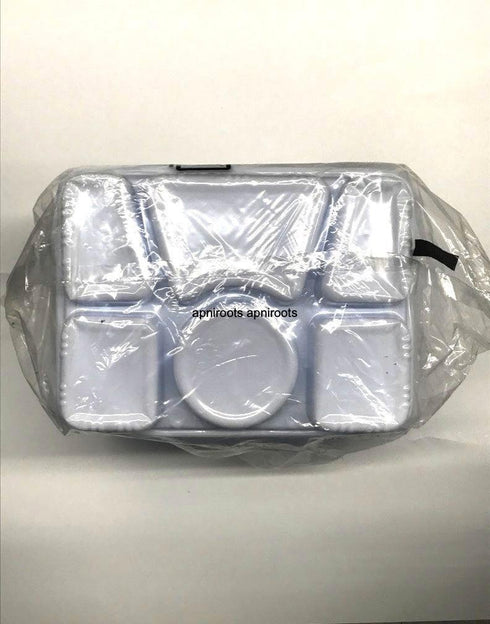 6 COMPARTMENT DINER PLATE 100pcs - apniroots Grocery