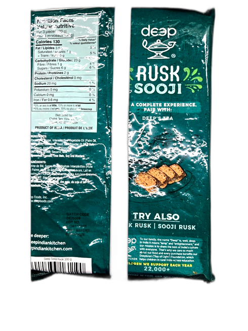DEEP SOOJI RUSK 300GM
