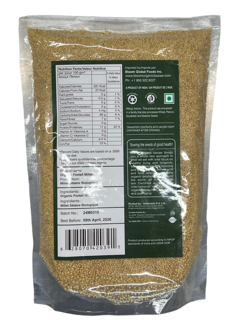 BLOOM - ORGANIC FOXTAIL MILLET - 2LB