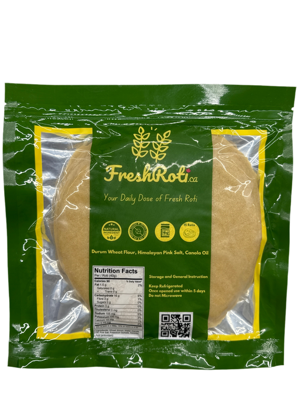 FRESH ROTI - UNCOOKED - 15PCS