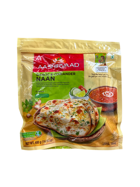 AASHIRVAAD- GARLIC &CORIANDER NAAN- 400G
