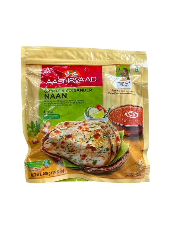 AASHIRVAAD- GARLIC &CORIANDER NAAN- 400G