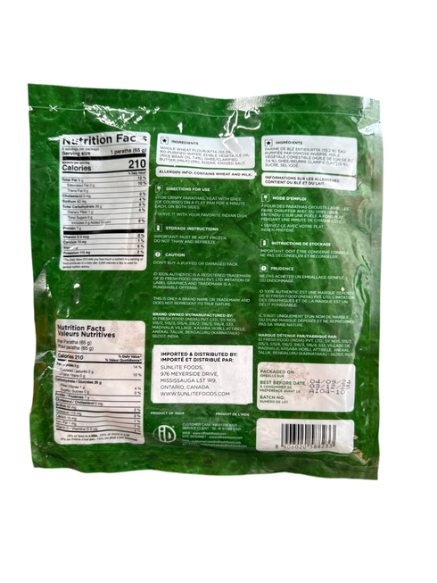 IDHAYAM- HOMESTYLE WHOLE WHEAT PARATHA- 390G