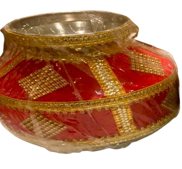 Gharoli Designer red gold