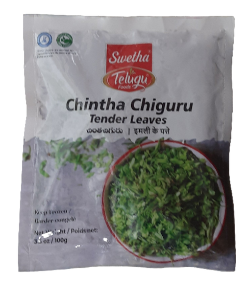 TELUGU FOODS - CHINTHA CHIGURU TENDER LEAVES - 100GM