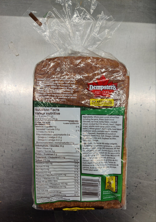 DEMPSTER'S- MULTIGRAIN -600GM- code888