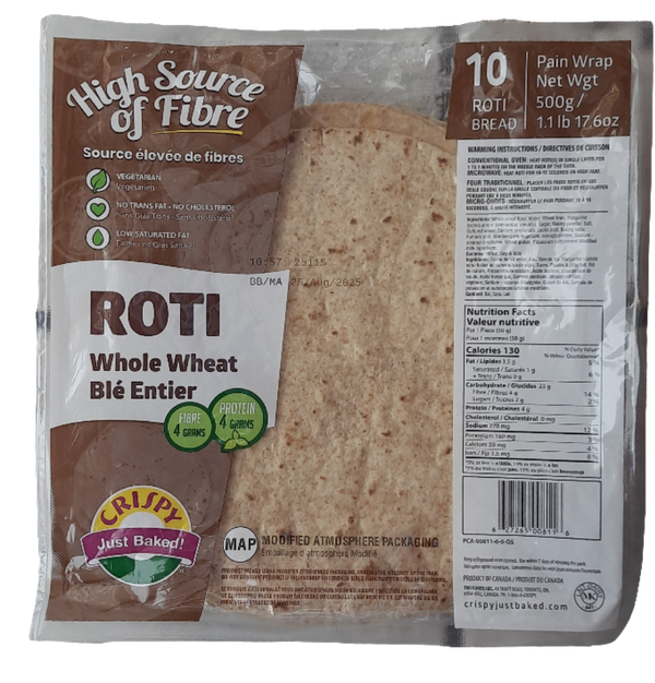CRISPY - WHOLE WHEAT ROTI - 500GM