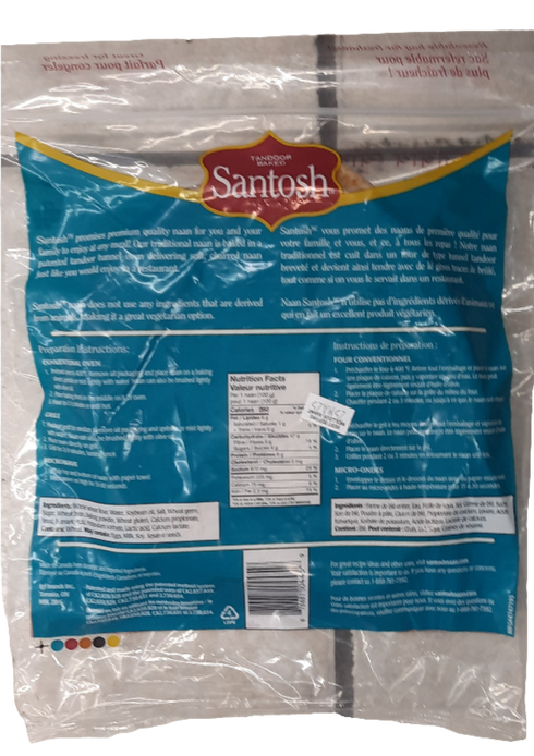 SANTOSH - WHOLE WHEAT NAAN - 500GM