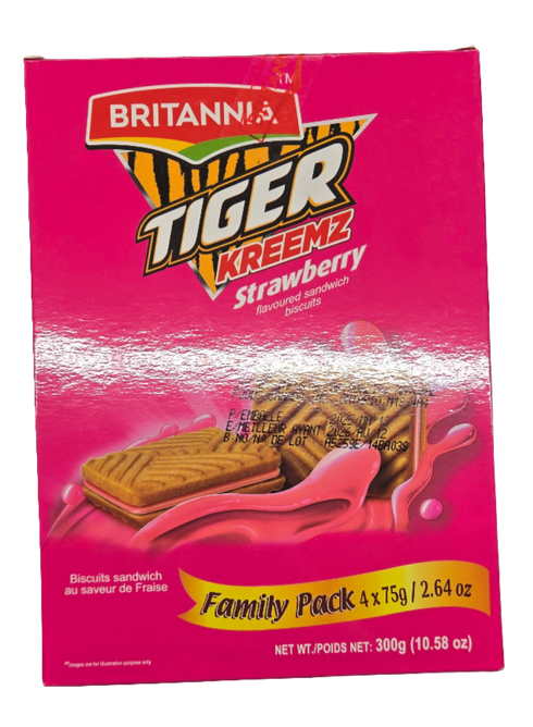 BRITANNIA - TIGER KREEMZ STRAWBERRY - 300GM