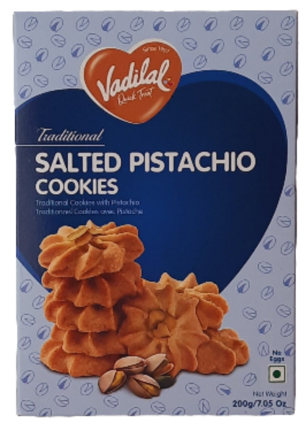 VADILAL - SALTED PISTACHIO COOKIES - 200GM