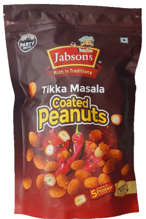 JABSONS - TIKKA MASALA COATED PEANUTS - 400GM