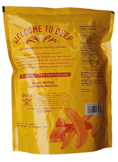 DEEP - LONG BANANA CHIPS RED CHILI - 200GM