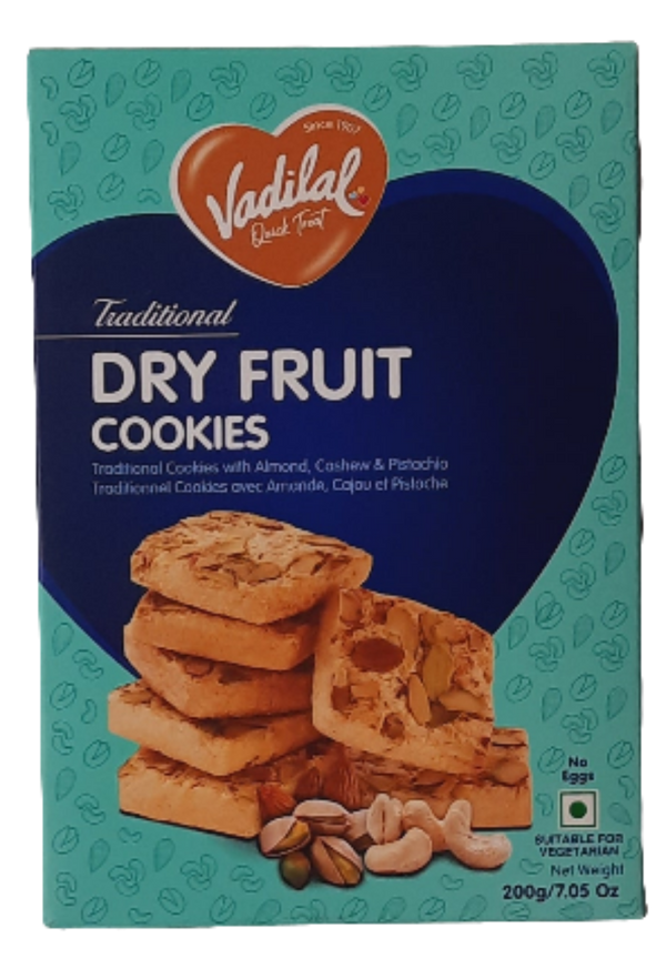 VADILAL - DRY FRUIT COOKIES - 200GM