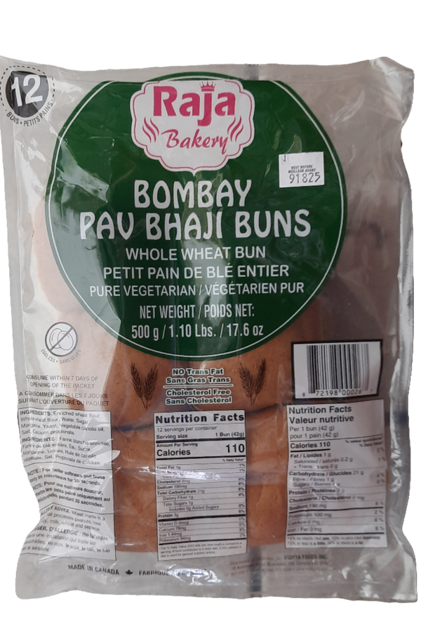 RAJA BAKERY - BOMBAY PAV BHAJI BUNS - 500GM-