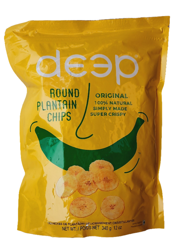 DEEP - ROUND PLANTAIN CHIPS ORIGINAL - 340GM