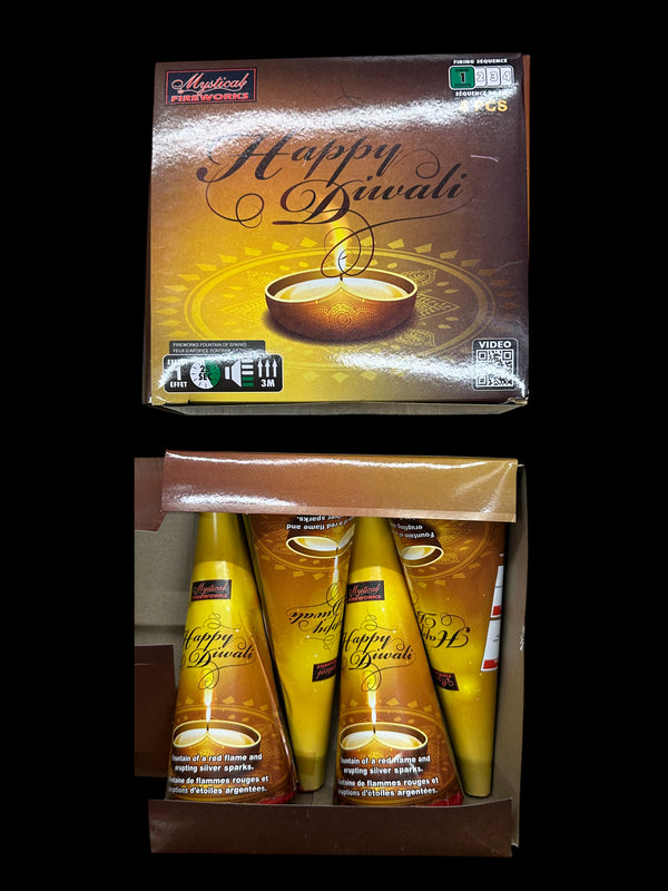 Fireworks Fountain Yellow 4pcs