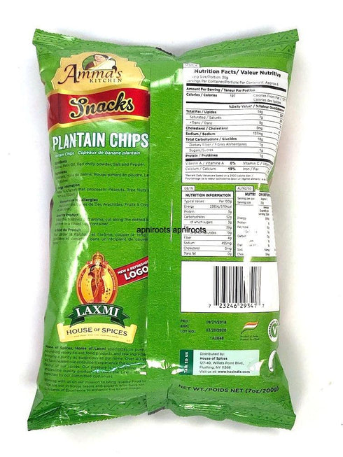 AMMA PLANTAIN CHIPS 200G - apniroots Grocery