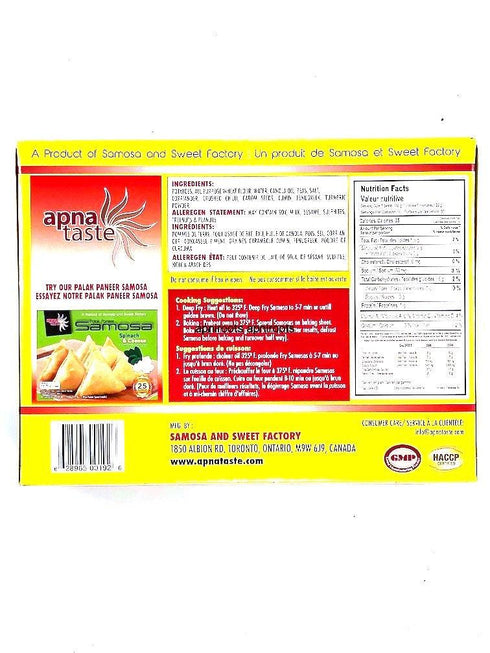 APNA TASTE_SAMOSA-30PCS - apniroots Grocery