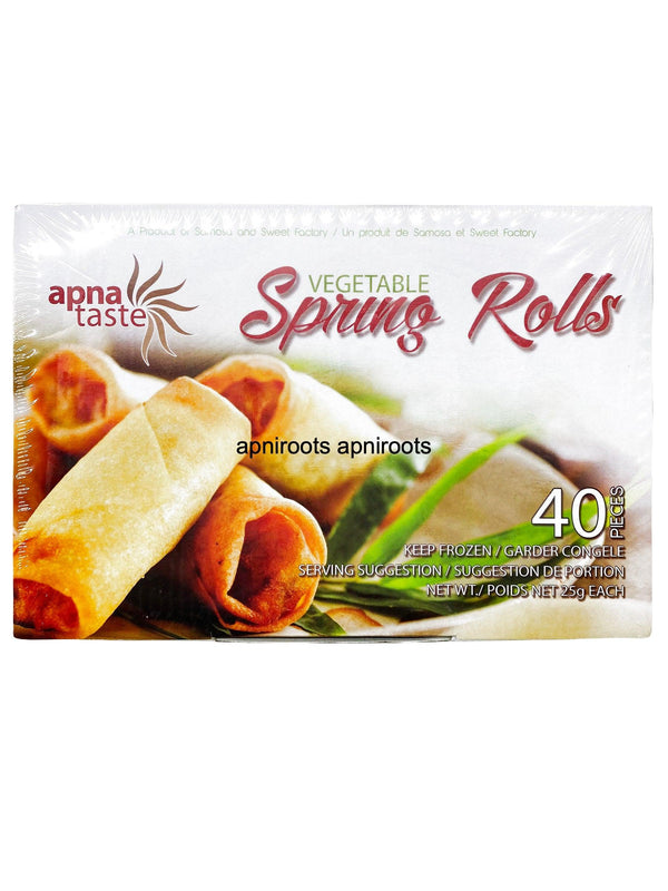 APNATASTE VEG SPRINGROLLS 40PC - apniroots Grocery