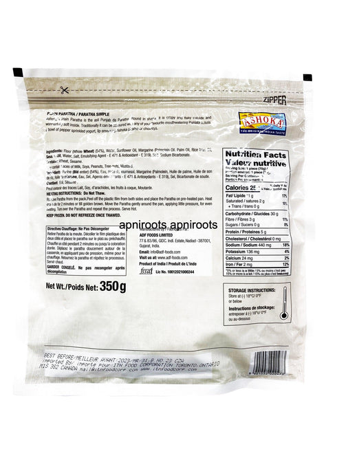 ASHOKA ALOO PARATHA -4 PCS - apniroots Grocery