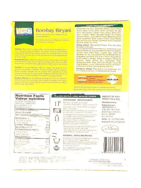 ASHOKA BOMBAY BIRYANI - apniroots Grocery