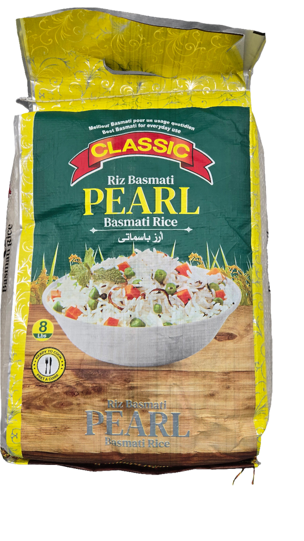 PEARL - CLASSIC BASMATI RICE - 8LB- code888