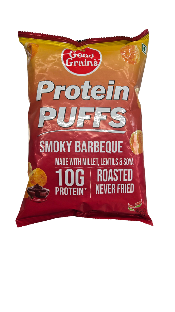GOOD GRAINS - PROTEIN PUFFS - SMOKY BARBEQUE - 60GM