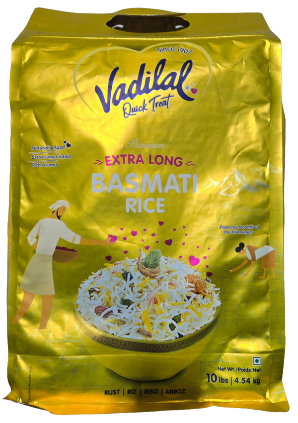 VADILAL - EXTRA LONG BASMATI RICE -10LB- code888