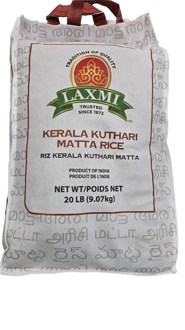 LAXMI - KERALA KUTHARI MATTA RICE - 20 LB- code888