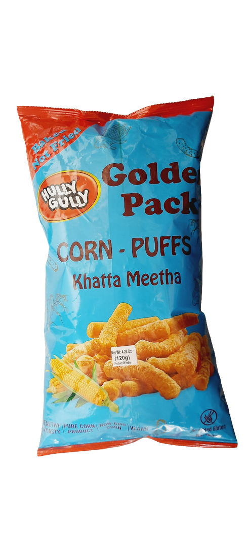 HULLY GULLY - CORN PUFFS KHATTA MEETHA - 120GM