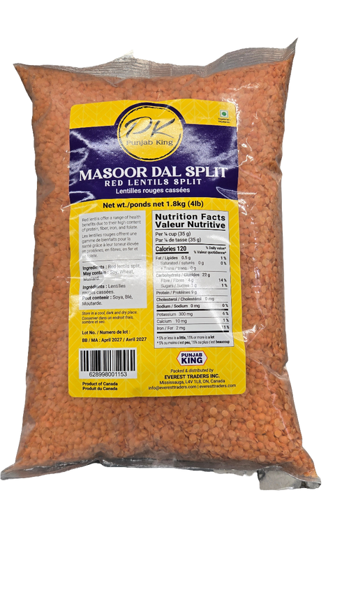 PUNJAB KING - MASOOR DAL SPLIT - 4LB