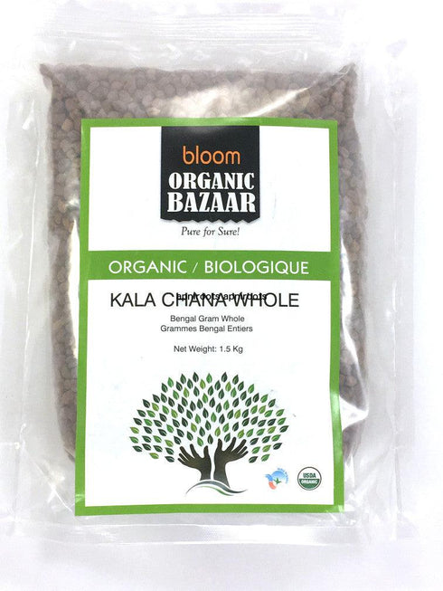 Bloom Organic Bazaar - Kala Chana Whole - 1.5kg - apniroots Grocery