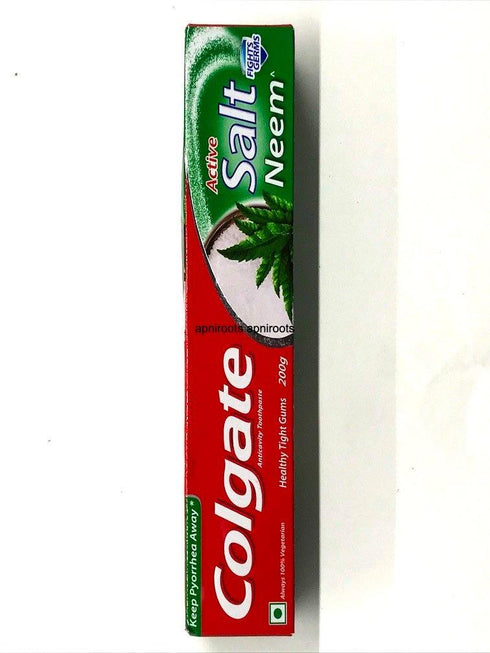 COLGATE ACTIVE SALT NEEM-200GM - apniroots Grocery