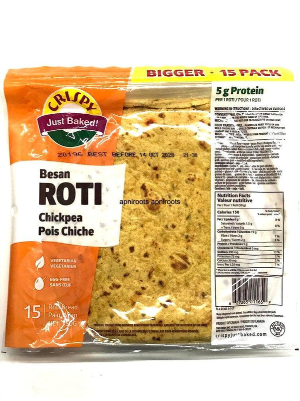 CRISPY BESAN ROTI 15 PK - apniroots Grocery