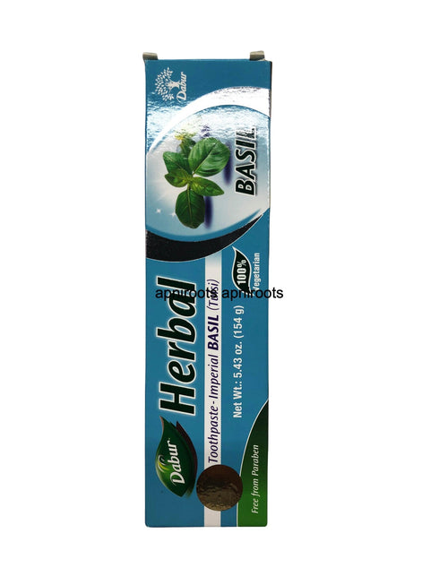 DABUR HRB BASILTOOTHPASTE154GM - apniroots Grocery