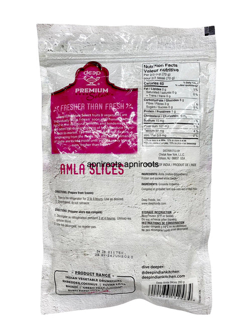 DEEP AMLA SLICES 283GM - apniroots Grocery