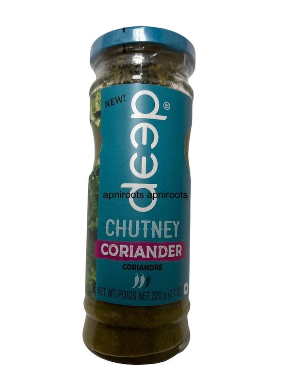 DEEP CORIANDER CHUTNEY 220GM - apniroots Grocery