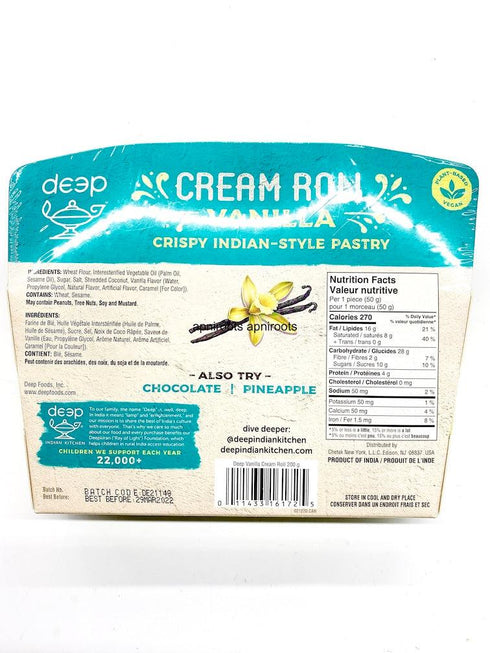 DEEP CREAM ROLL VANILLA 200GM - apniroots Grocery