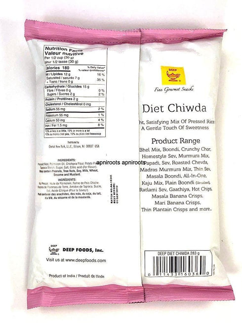 DEEP DIET CHIWDA 283G - apniroots Grocery