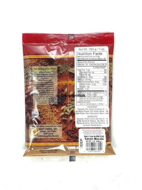 DEEP GARAM MASALA PWD 200G - apniroots Grocery