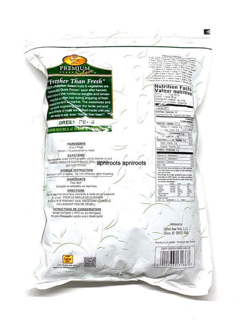 DEEP GREEN PEAS 3.85LB - apniroots Grocery