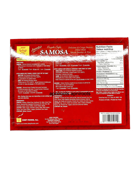 DEEP JUMBO SAMOSA 648GM - apniroots Grocery