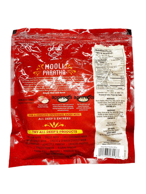 DEEP MOOLI PARATHA 400GM - apniroots Grocery