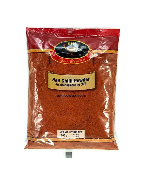 DEEP RED CHILLI POWDER 200G - apniroots Grocery