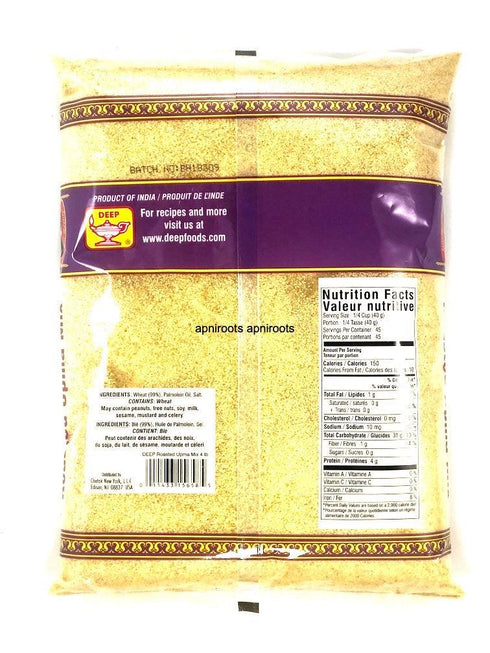 DEEP ROASTED UPMA 4LB - apniroots Grocery